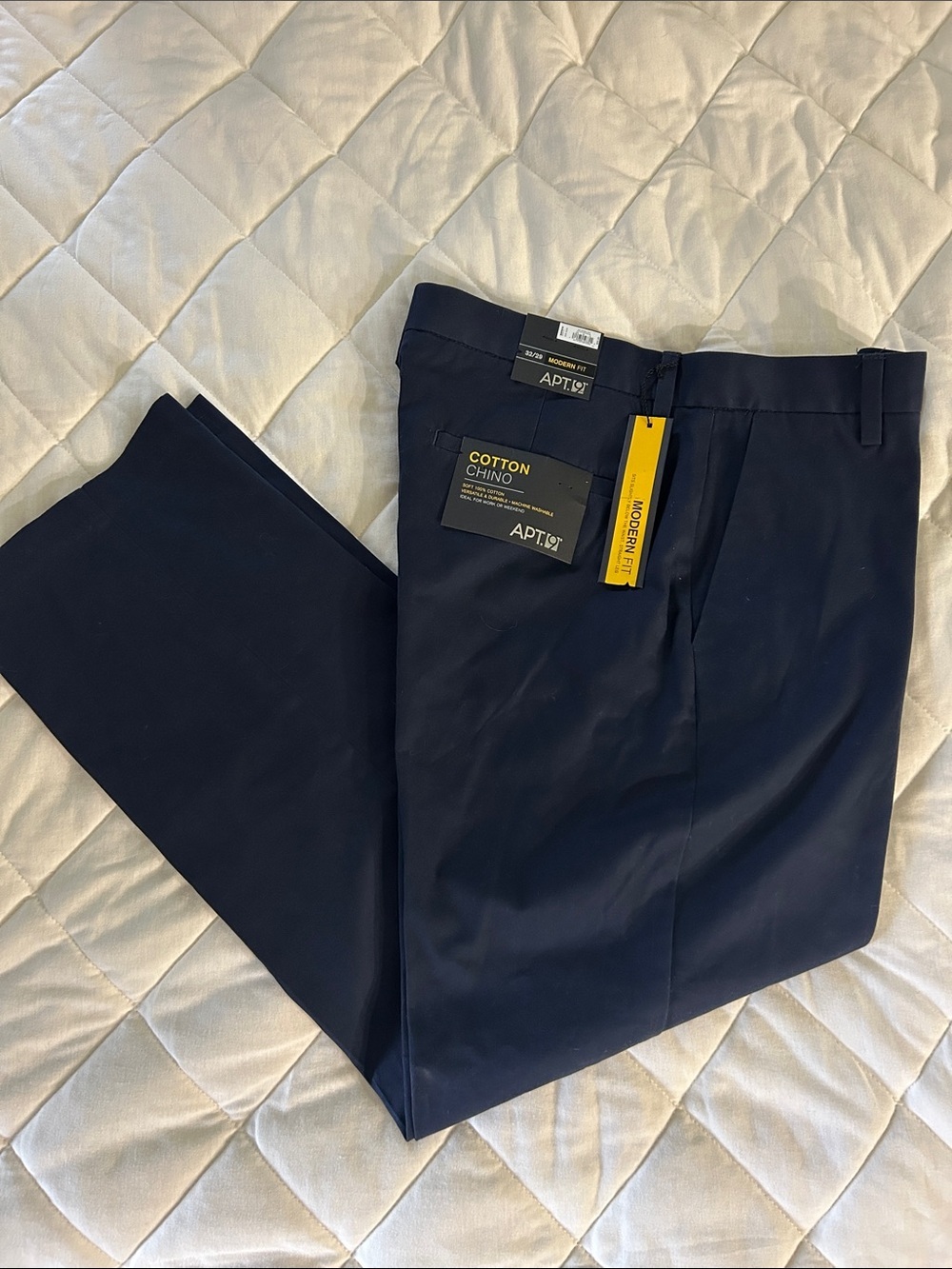 Apt. 9 Men's Navy Cotton Chino Pants